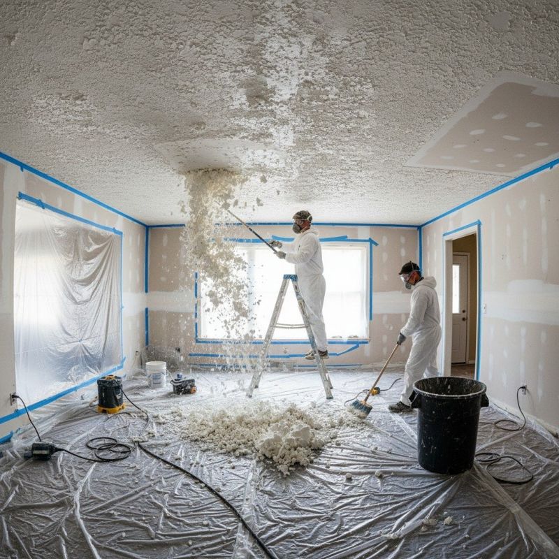 Knockdown Ceiling Removal in Waco, TX