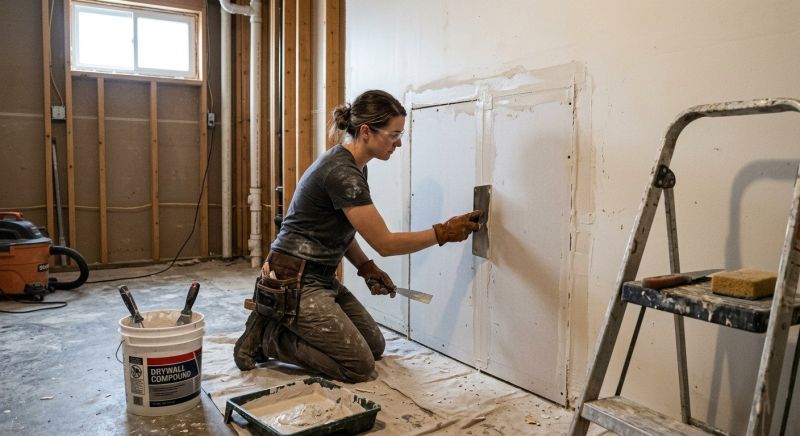 Basement Drywall Repair in Kansas City, KS