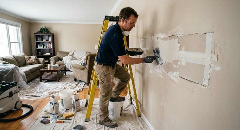 Basement Drywall Repair in Olathe, KS