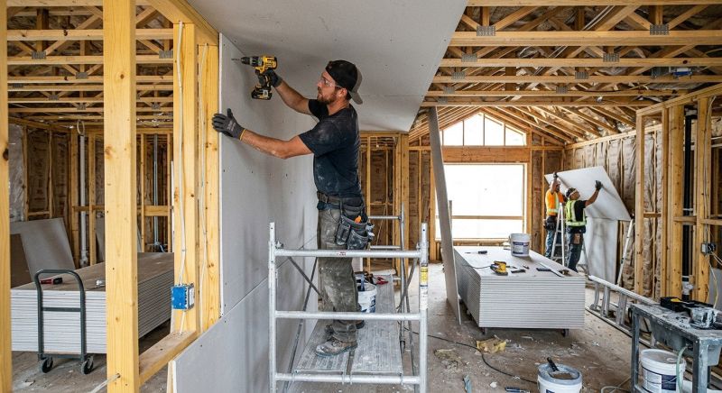 Bedroom Drywall Installation in Overland Park, KS