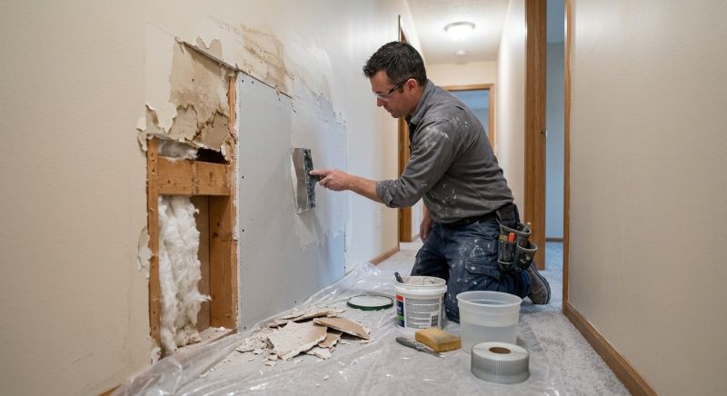 Garage Drywall Repair in Kansas City, KS