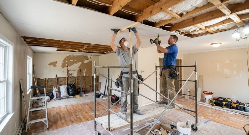 Garage Drywall Replacement in Kansas City, KS
