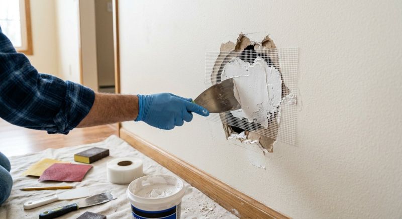 Wall Hole Repair in Kansas City, KS