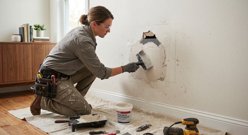Wall Hole Repair in Kansas City, KS